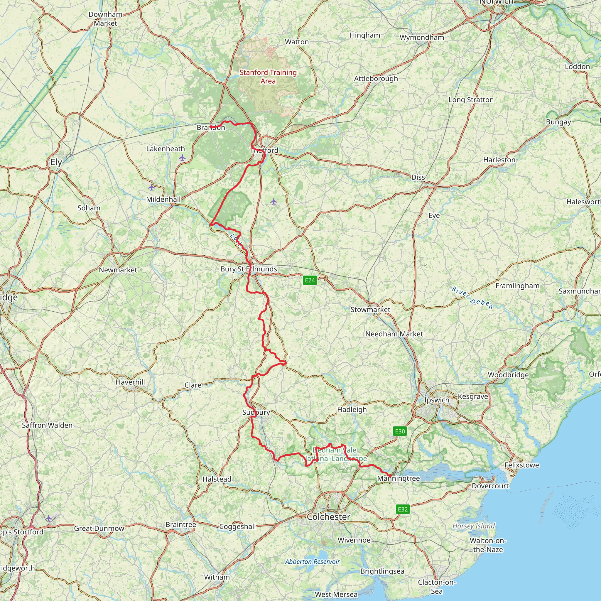 St Edmund Way mobile static map
