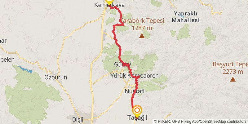 Sufi Trail stage 28 Map