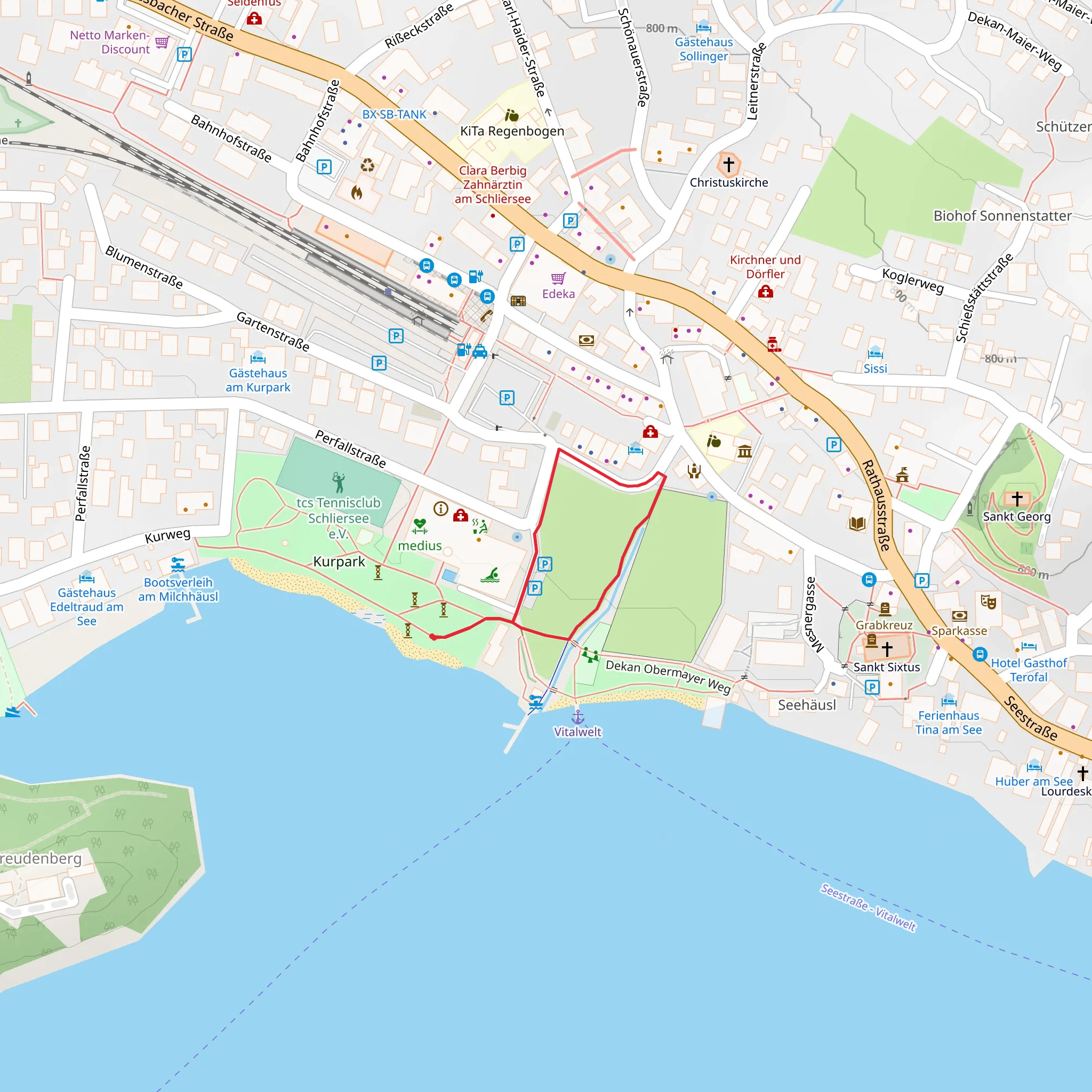 Perfallstraße Loop mobile static map