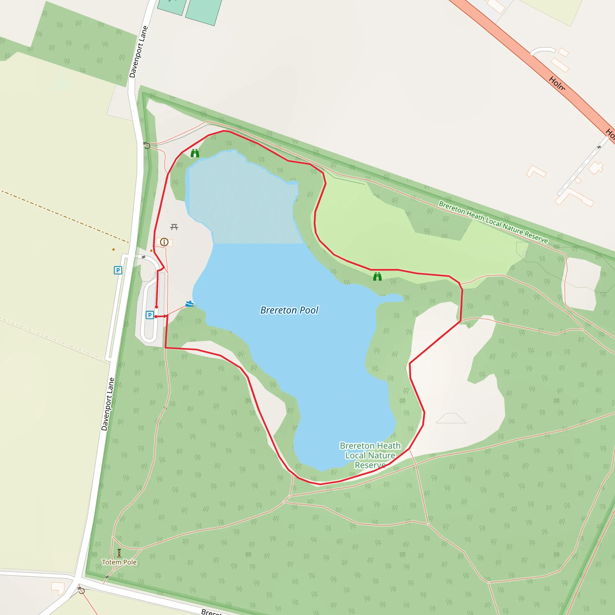 Brereton Pool Walk mobile static map