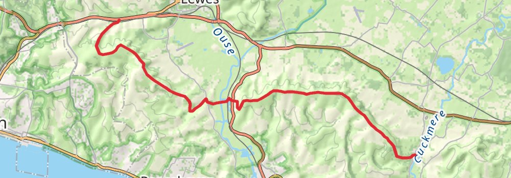 South Downs Way 5-Day Challenging Tour (Hillwalk Tours) stage 2 Map