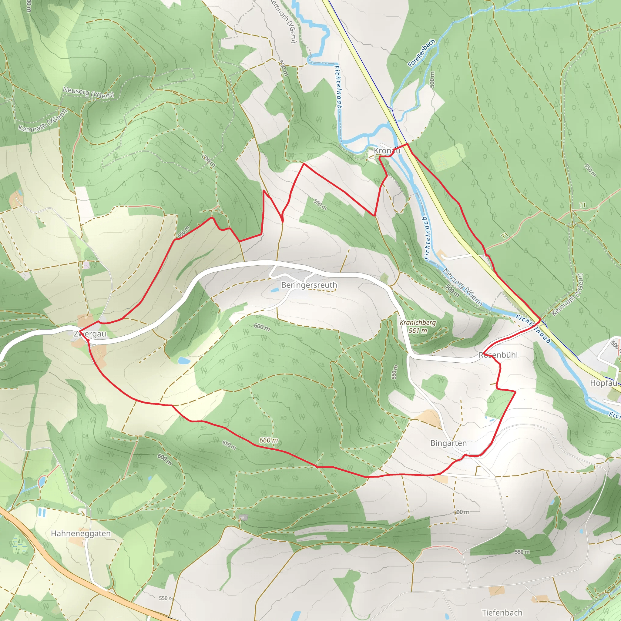 Waldeck Rundweg mobile static map