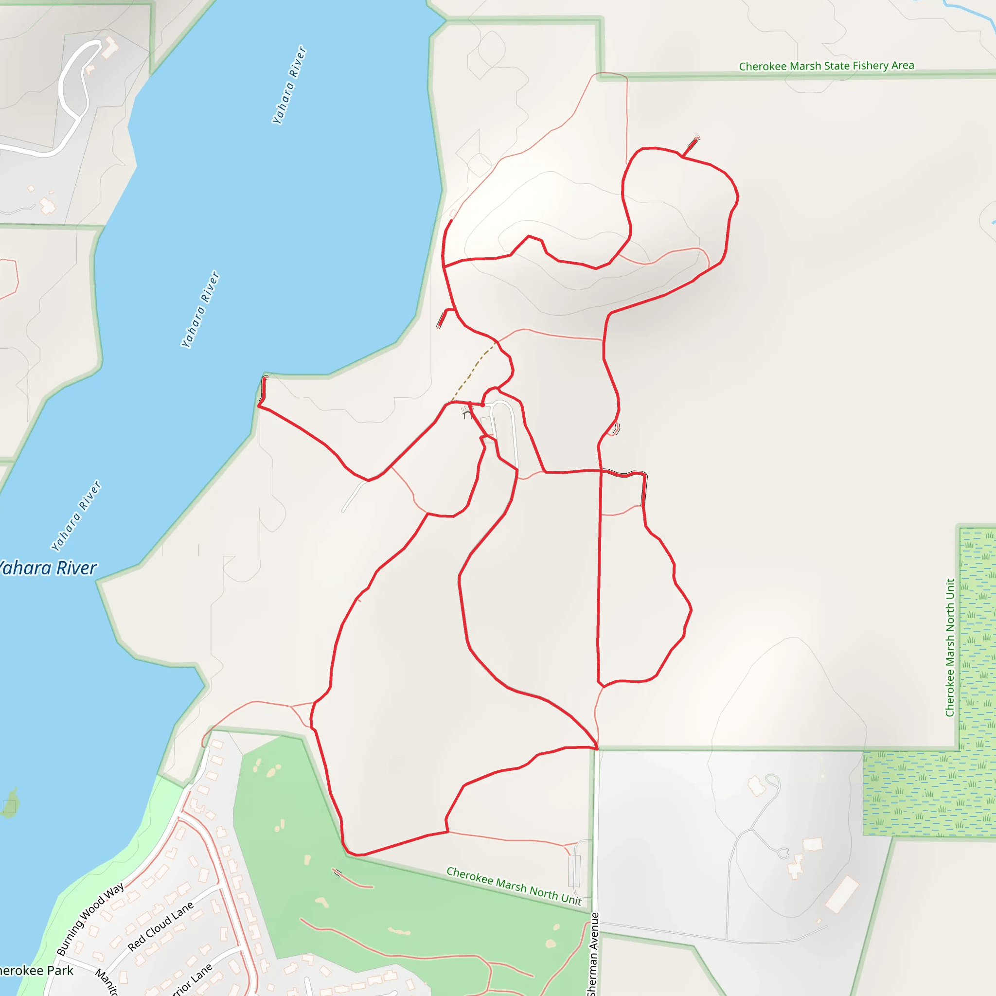 Yahara River Loop mobile static map