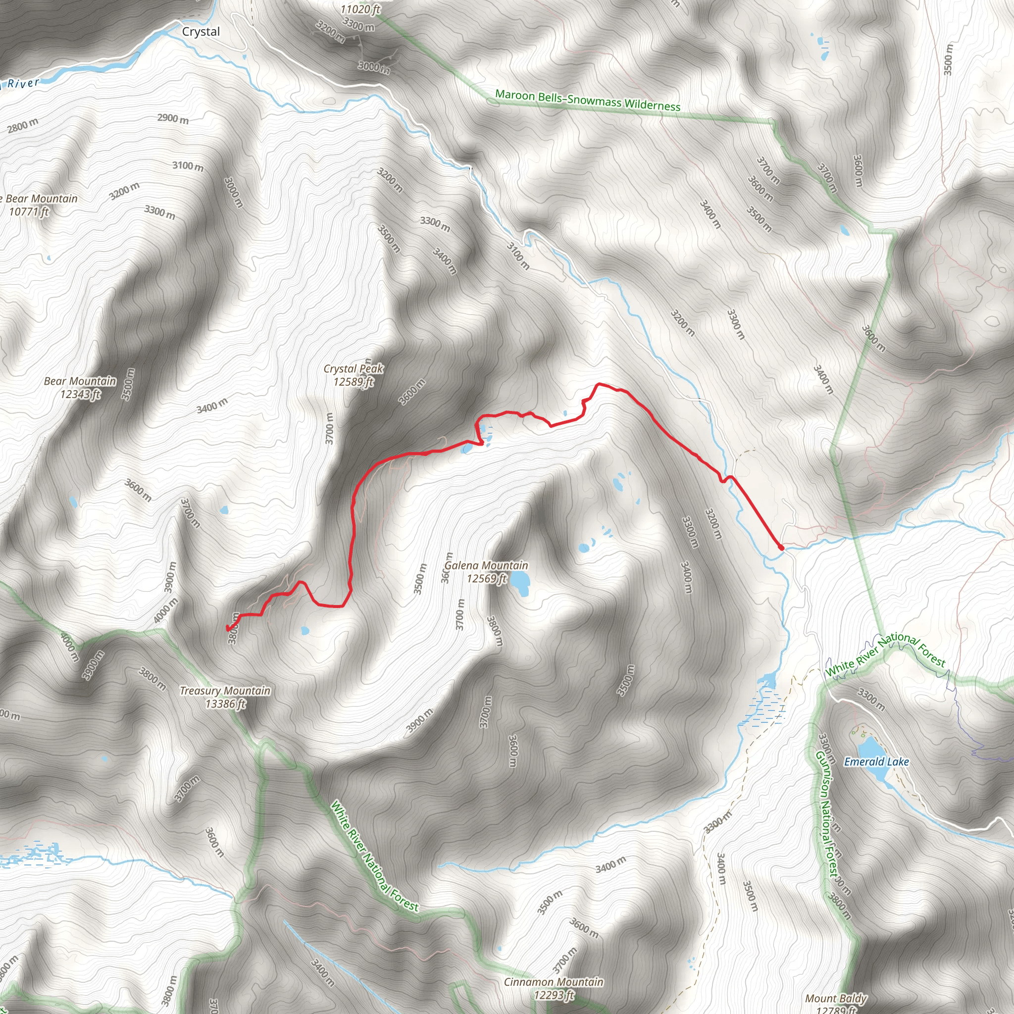 North Pole Basin Walk mobile static map
