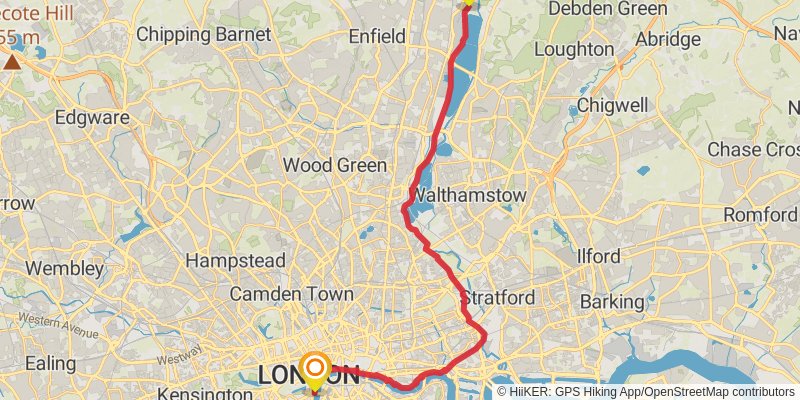 London Loop Trail spur 3 Map