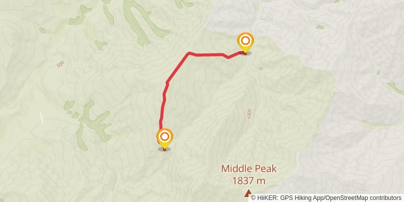 Motatapu Track alt 1 Map