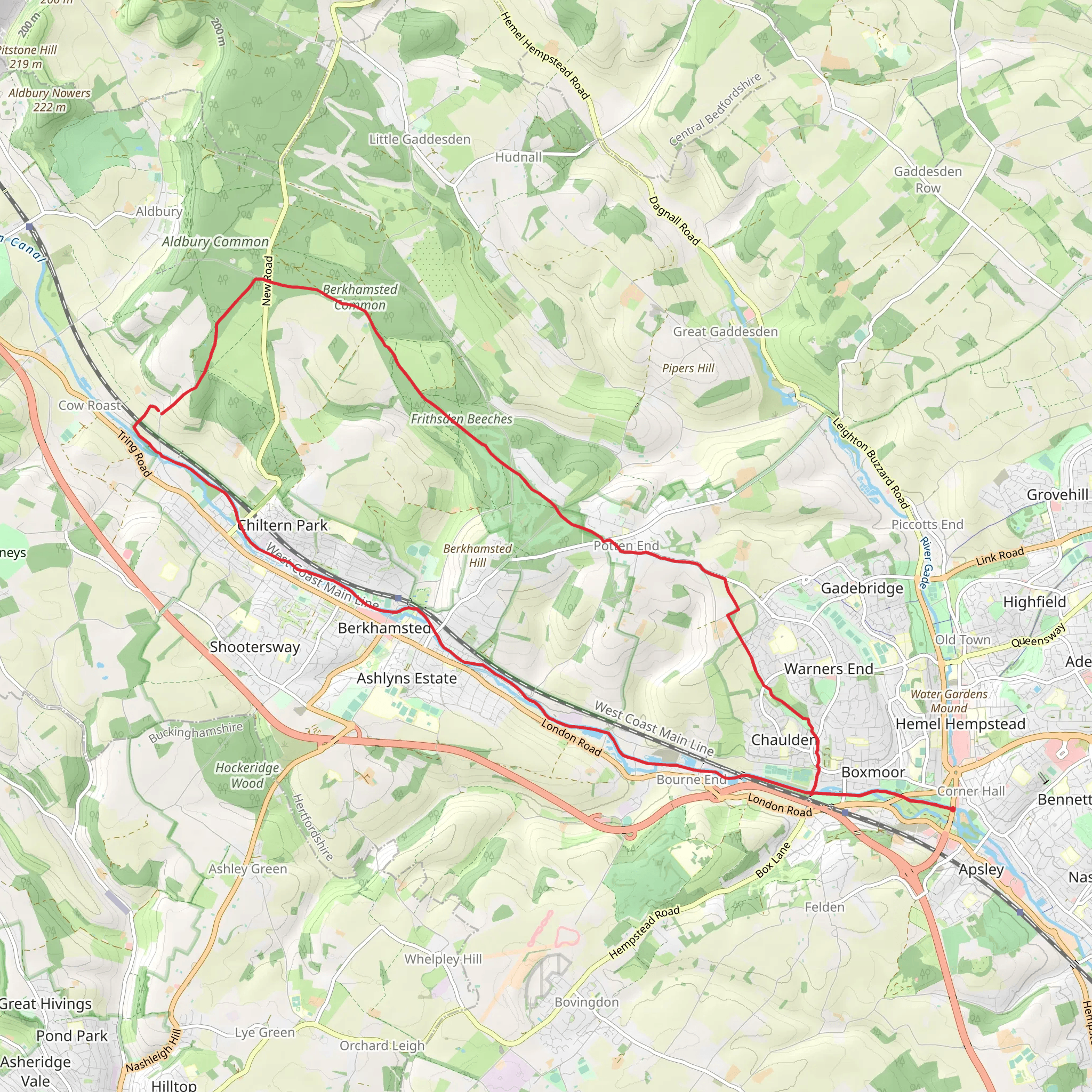 Hemel Hempstead Loop mobile static map