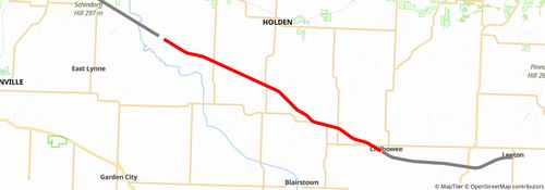 American Discovery Trail South Route stage 160 Map