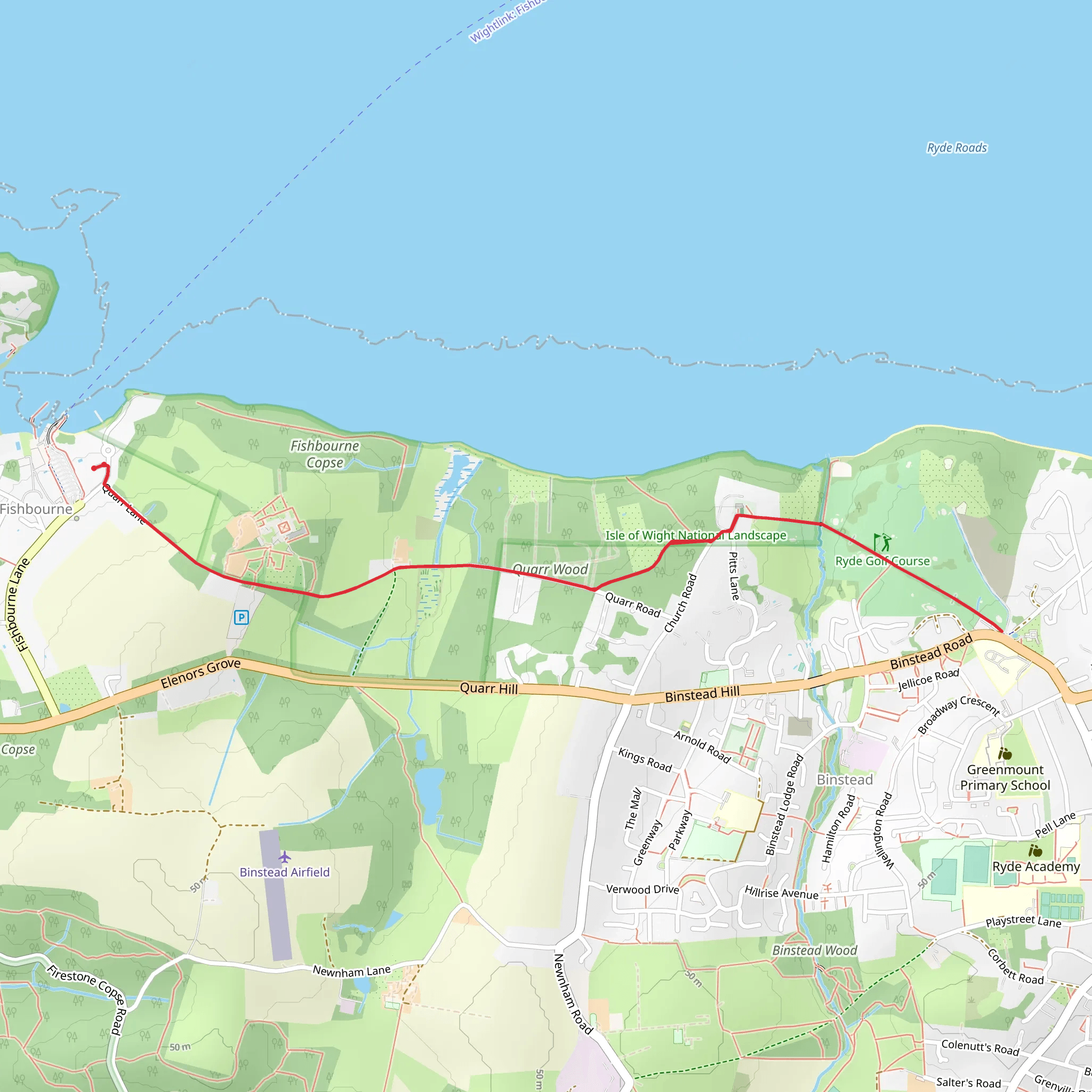 Ladies Walk mobile static map