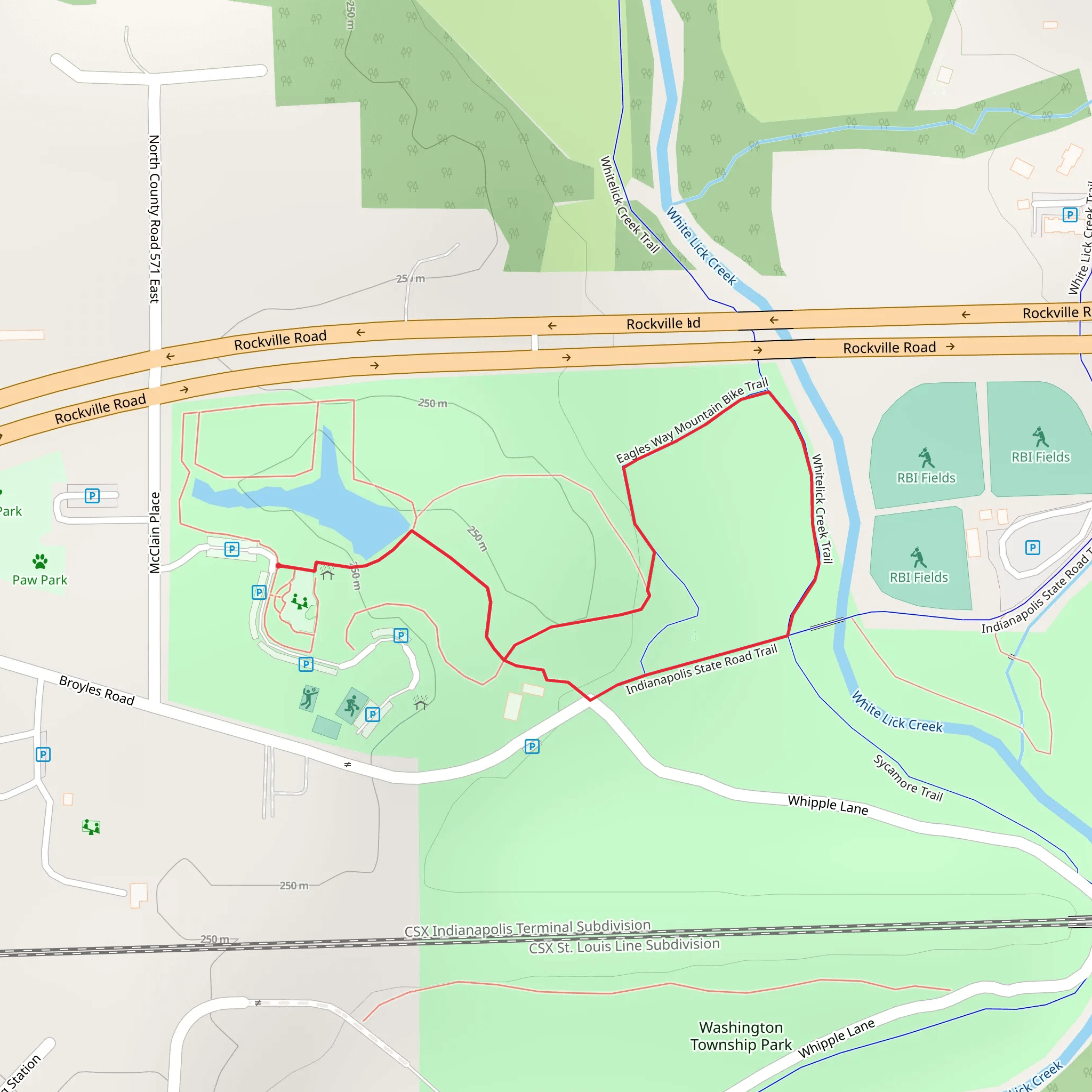 Whitelick Creek Loop mobile static map