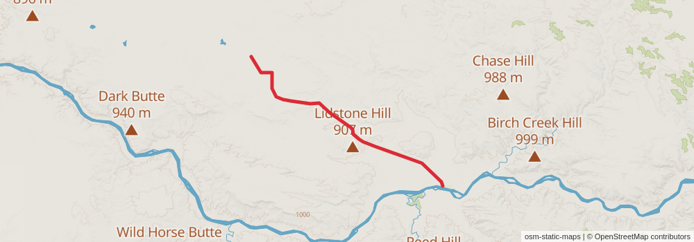 American Perimeter Trail - Rocky Mountains Primary stage 38 Map