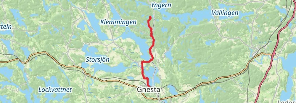 Sörmlandsleden Trail spur 5 Map