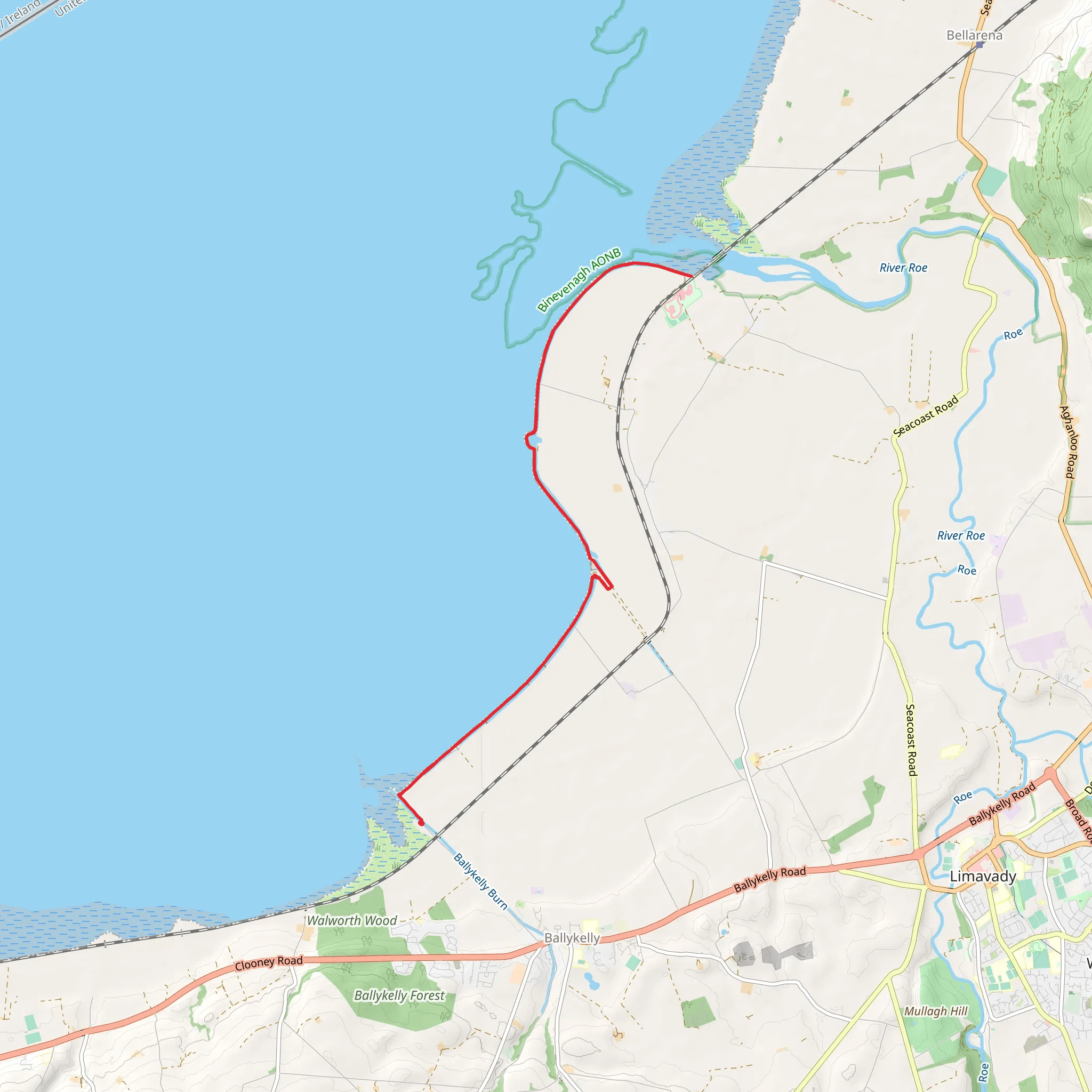 Lough Foyle Trail mobile static map
