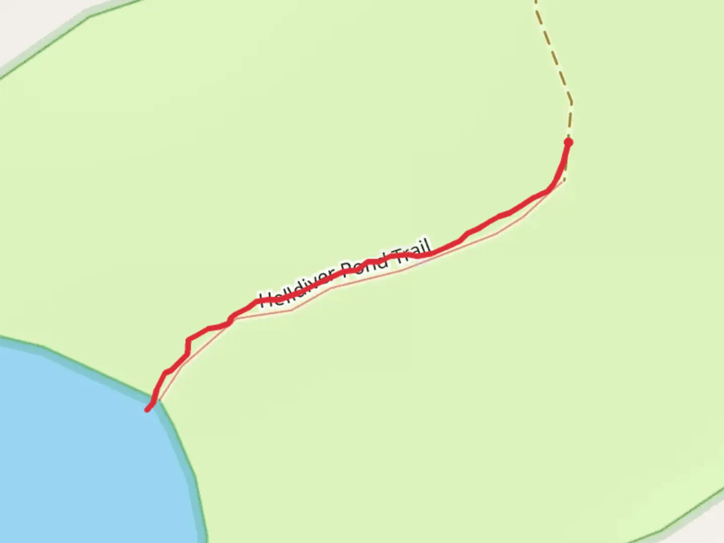 An image depicting the trail Helldiver Pond Trail and its surrounding area.