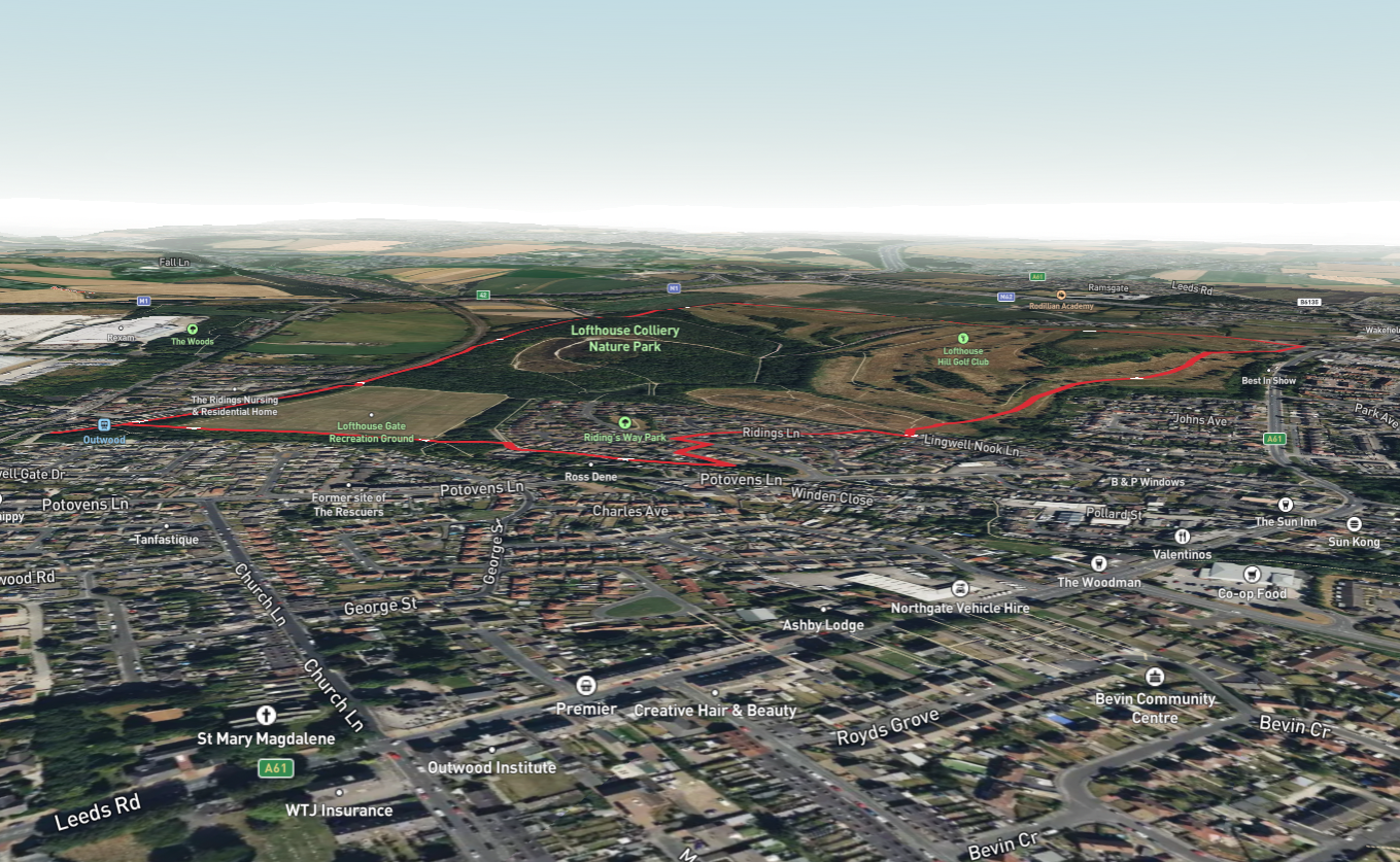 Lofthouse Colliery Nature Park Loop
