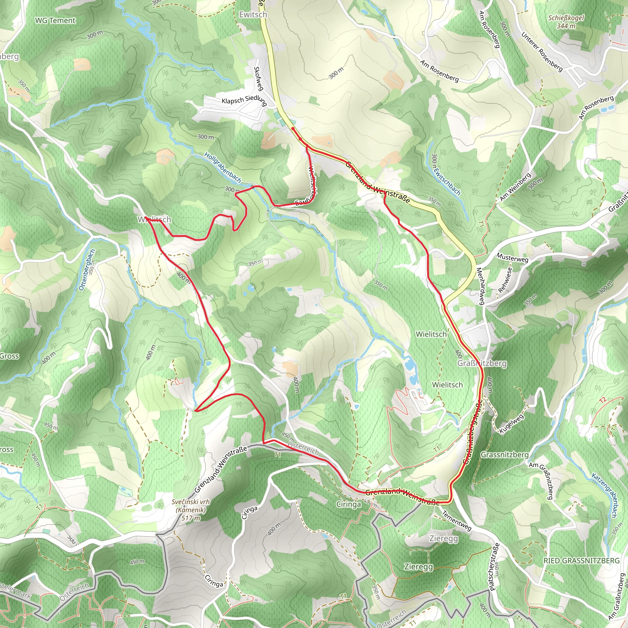 Berghausner Hiking Tour - 1 mobile static map