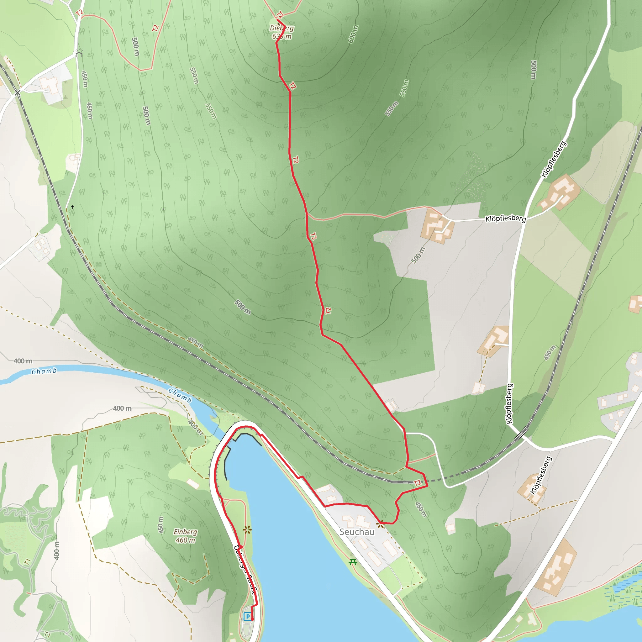 Dieberg Walk mobile static map