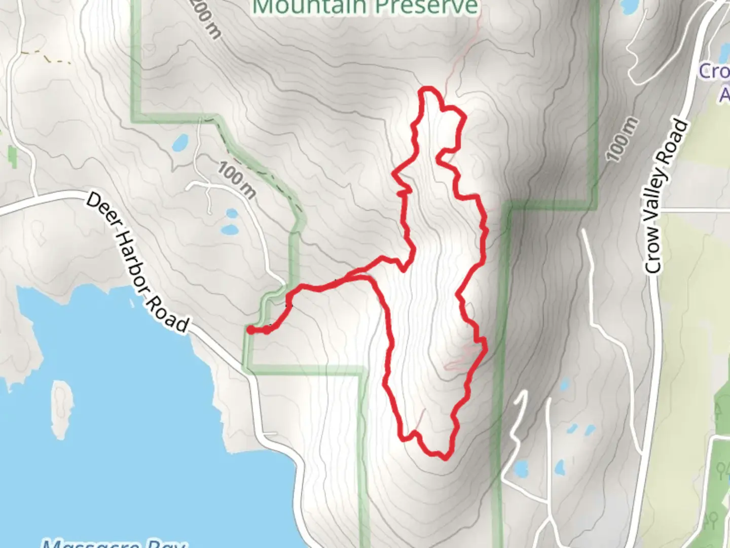 An image depicting the trail Morning Ridge Trail and Lost Oak Trail and its surrounding area.