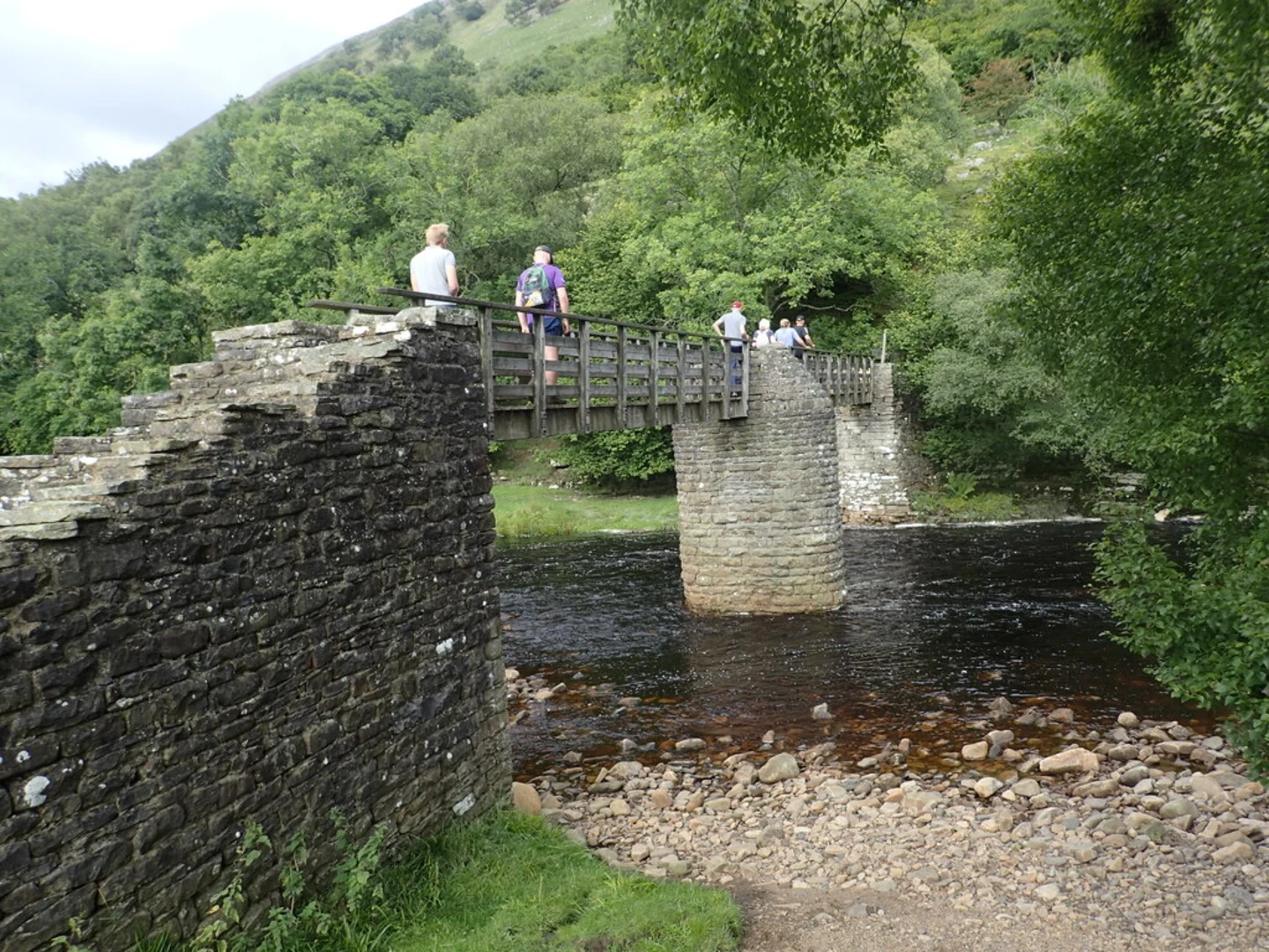 An image depicting the trail East Gill Force and Kisdon Force Loop from Gunnerside and its surrounding area.