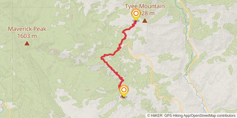 Billy Ridge via Mad River Trail stage 3 Map