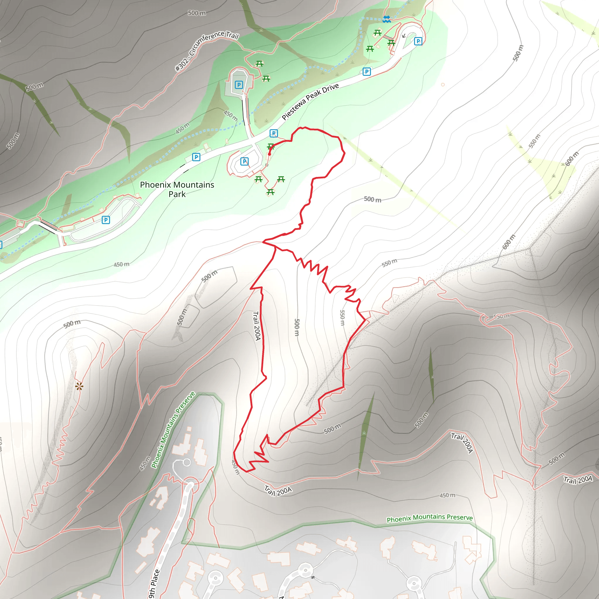 Trail 200A Loop mobile static map