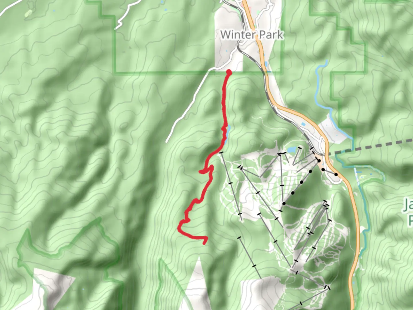 An image depicting the trail Little Vasquez and its surrounding area.