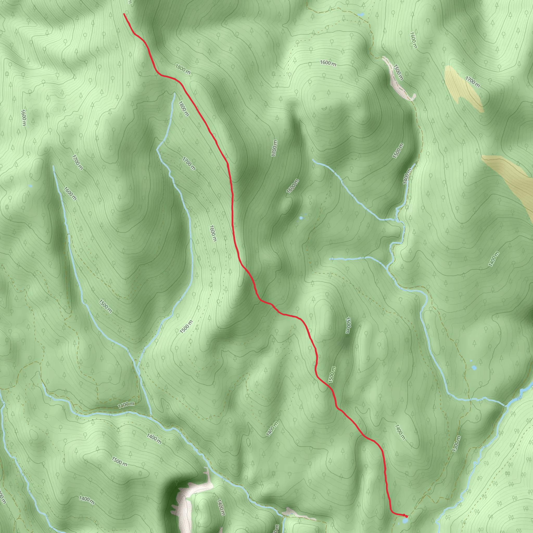Pipe Divide Trail mobile static map