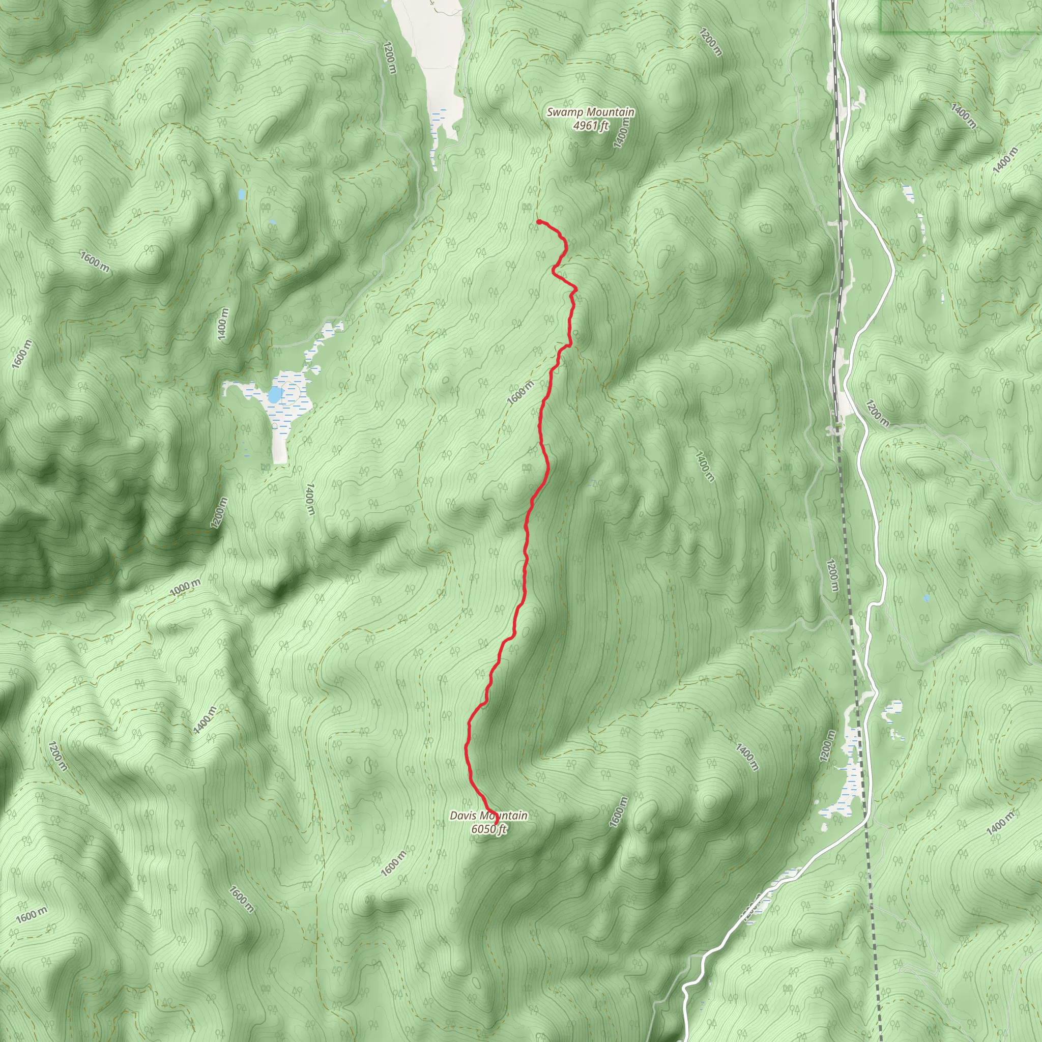 Davis Mountain Trail mobile static map