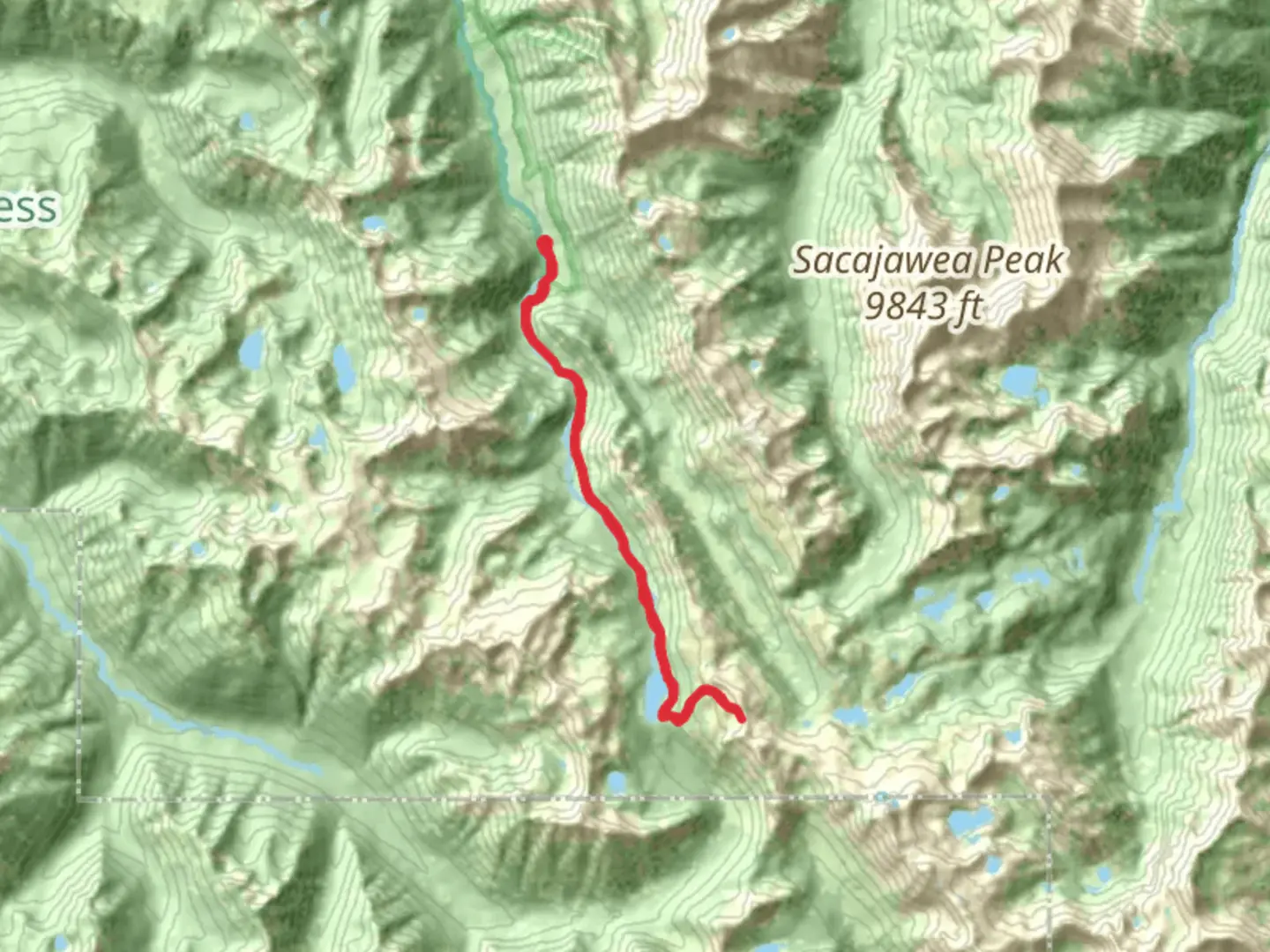 An image depicting the trail Minam Lake and Ivan Carper Pass via Minam River Trail and Ivan Carper Trail and its surrounding area.