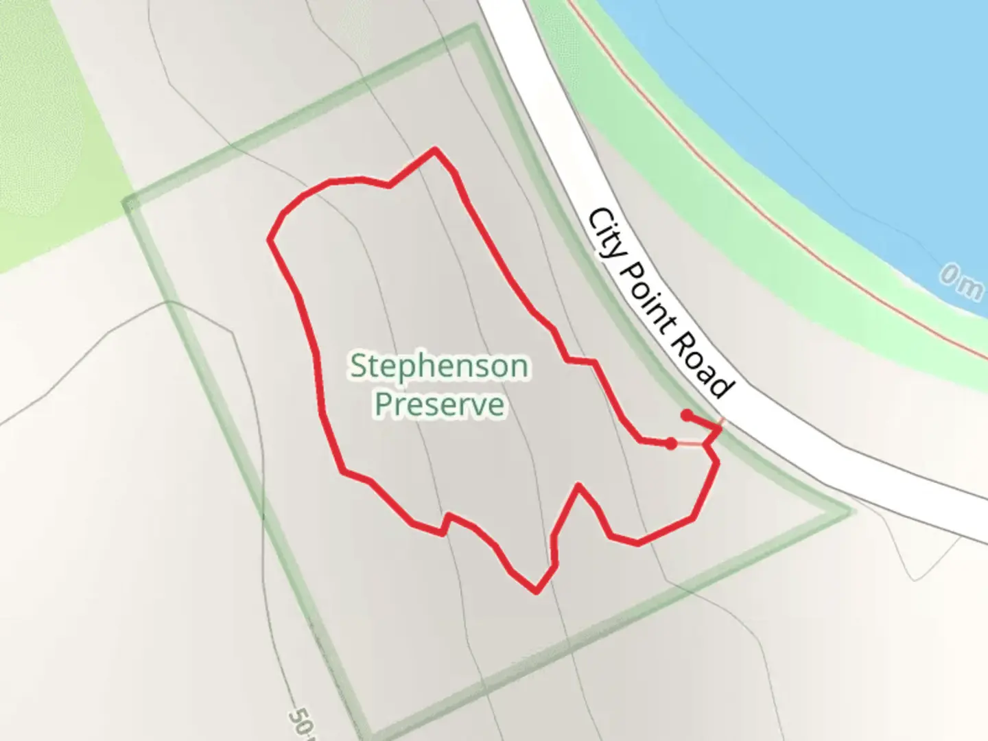 An image depicting the trail Passagassawakeag Greenway Loop and its surrounding area.
