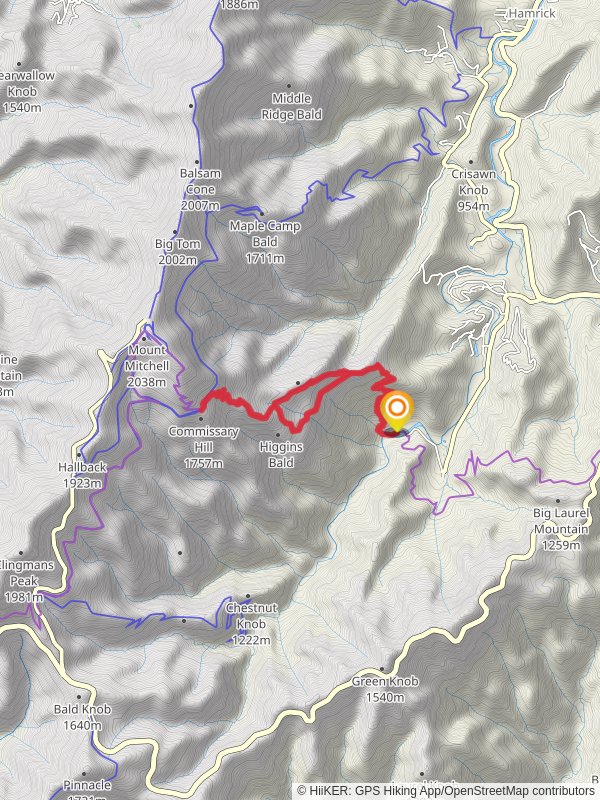Little Mountain and Commissary Hill via Mount Mitchell Trail
