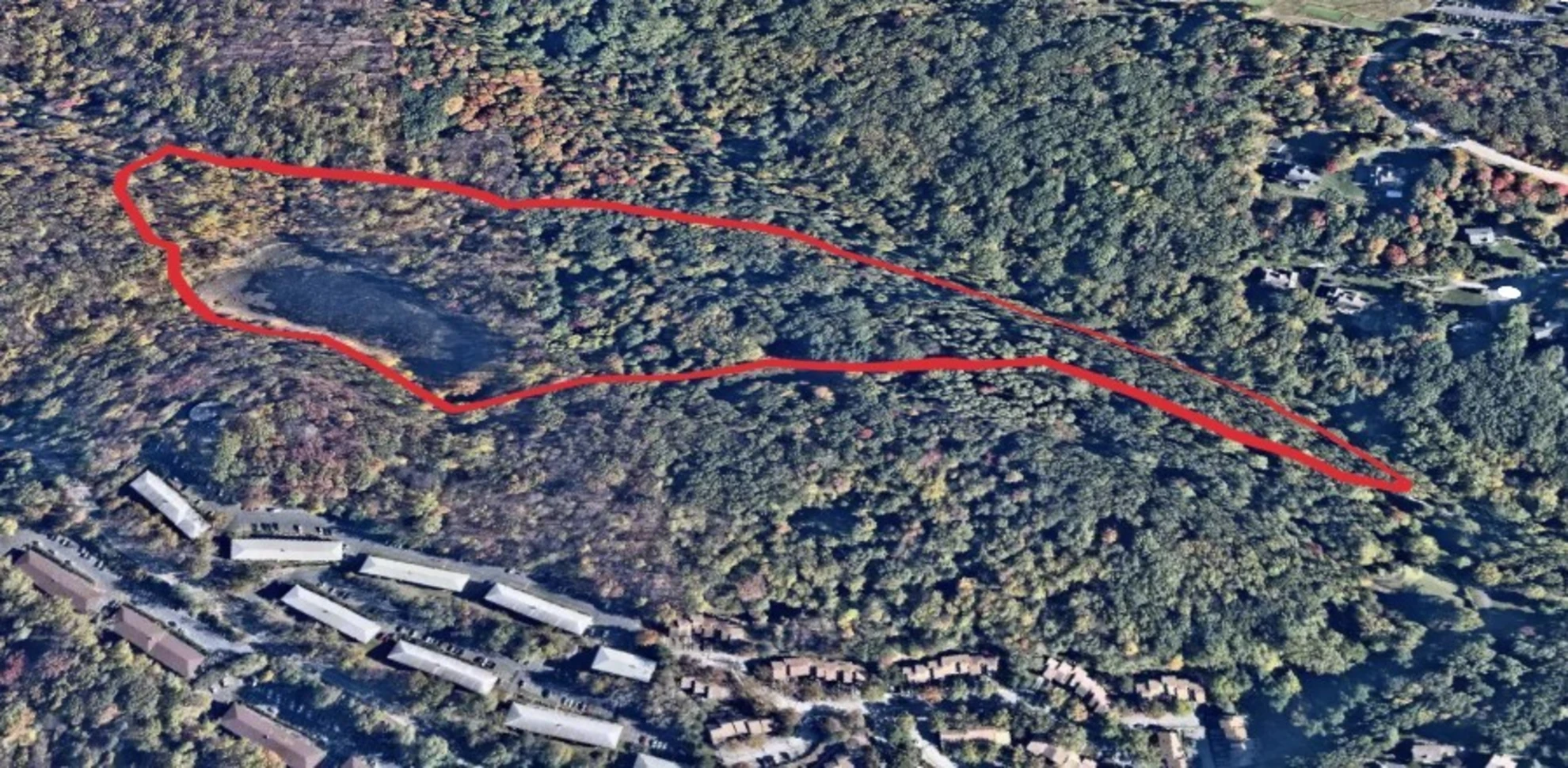 An image depicting the trail Brinton Brook Sanctuary - Pond Loop and its surrounding area.