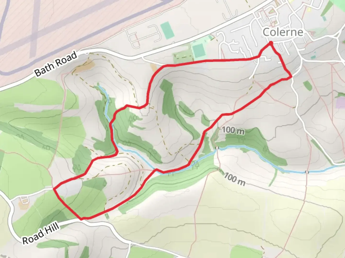 An image depicting the trail Stowell Wood, Draught Wood and Breach Wood Loop and its surrounding area.