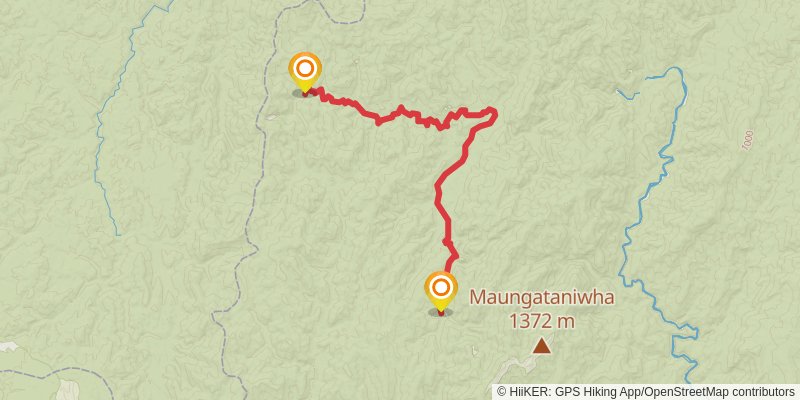 Te Pua-a-Tāne Circuit stage 4 Map