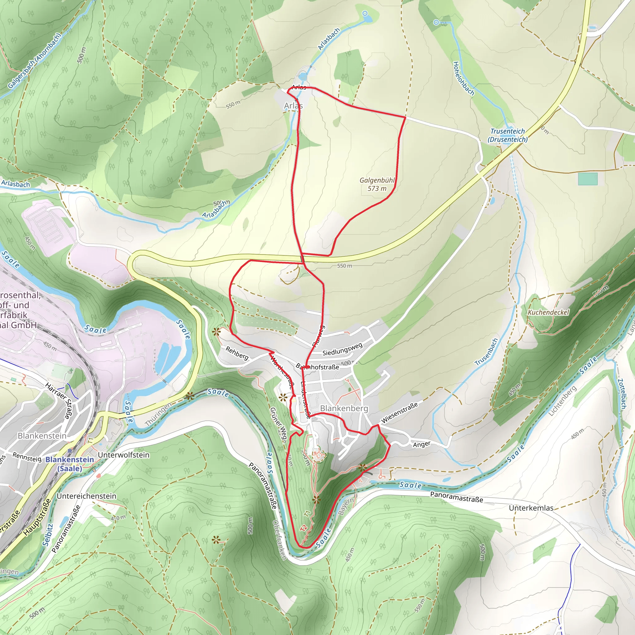 Blankenberg and Waldhaus Weg mobile static map