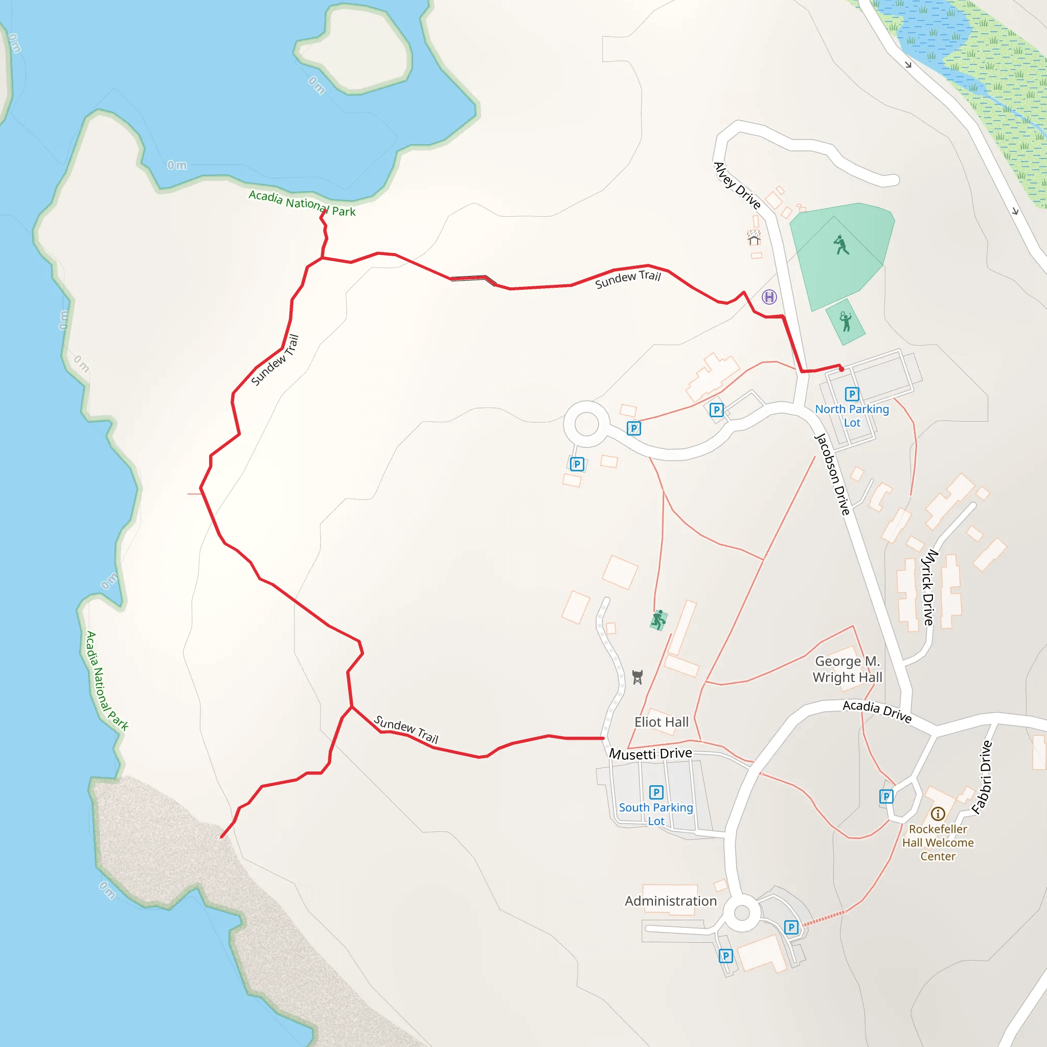 Sundew Trail mobile static map