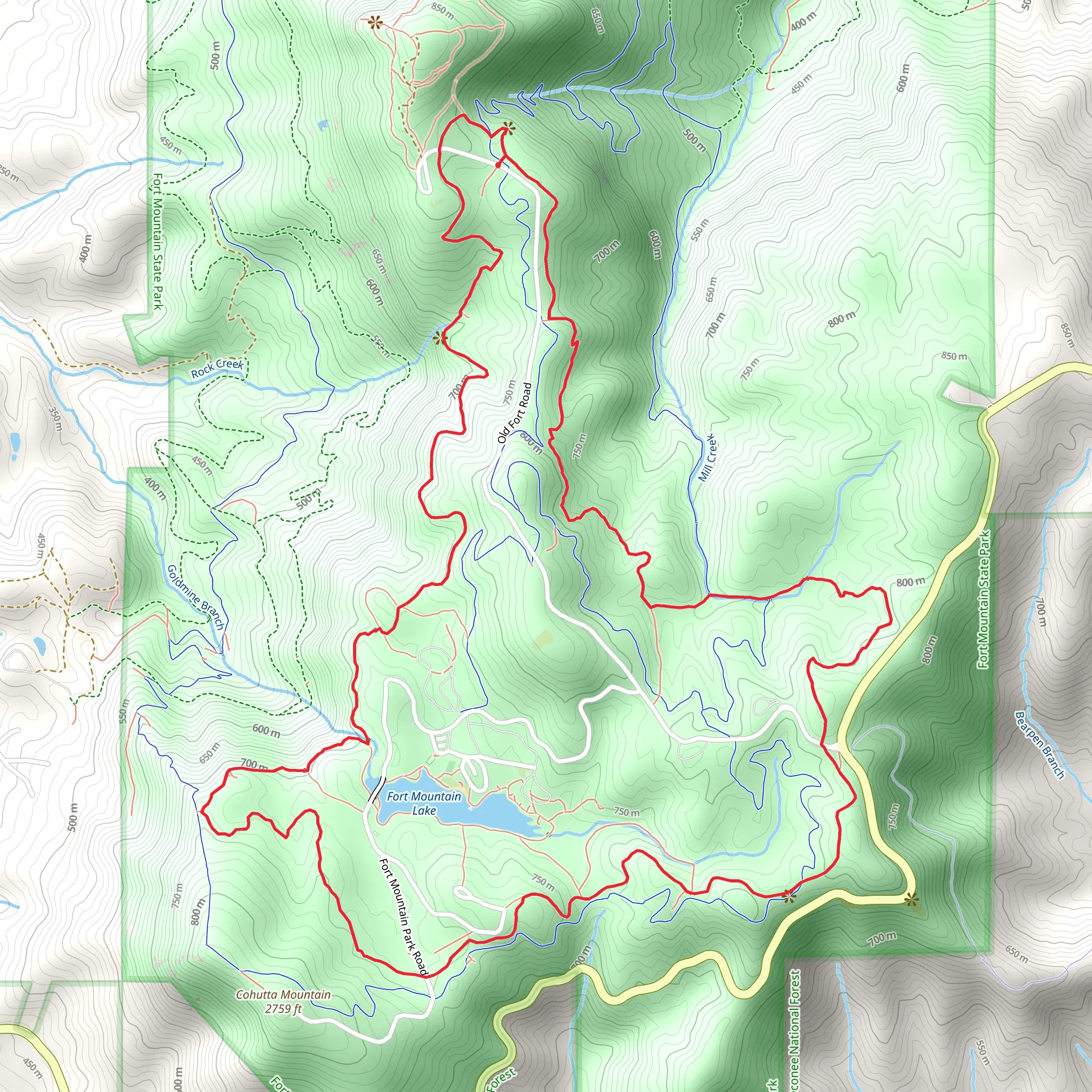 Gahuti Loop mobile static map