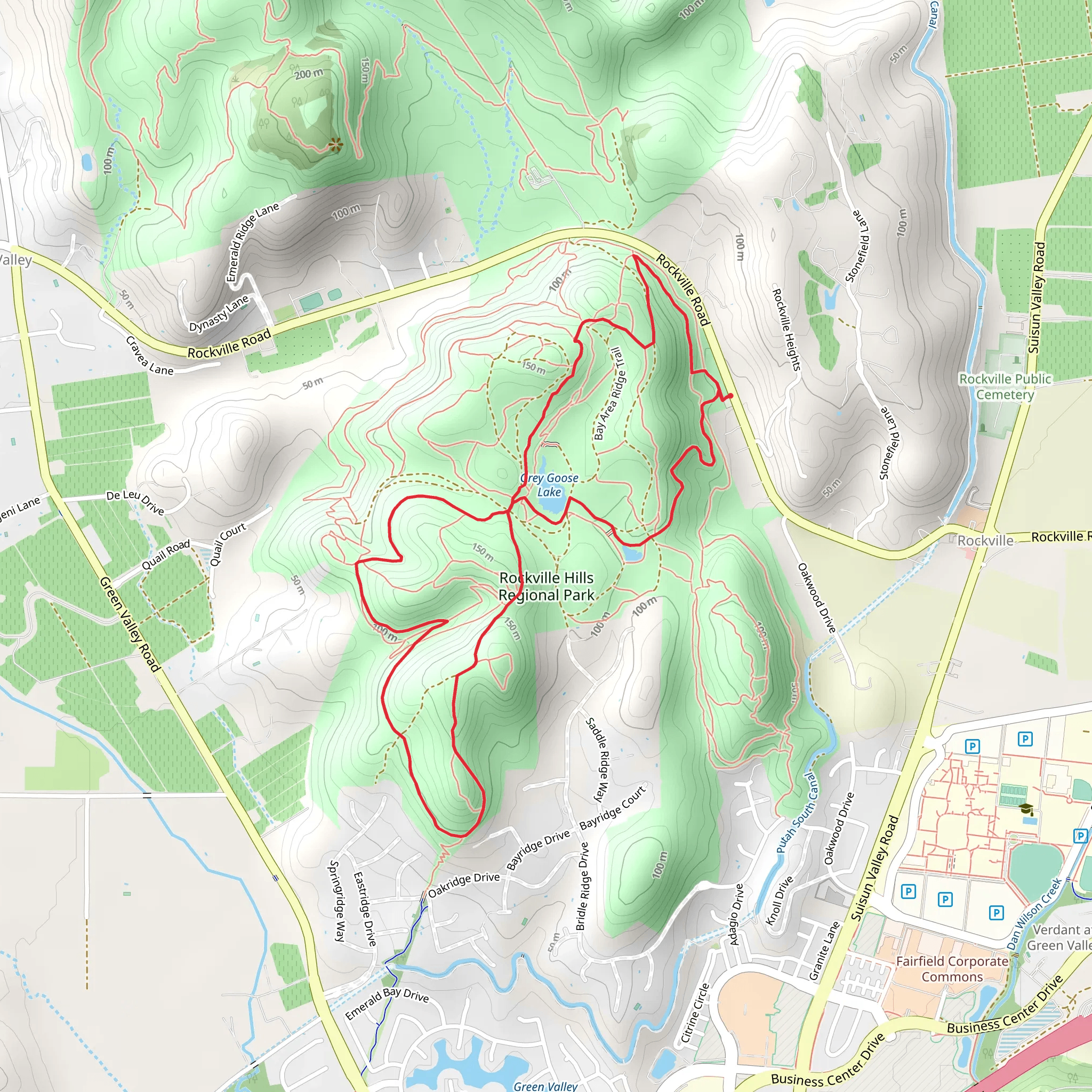 Grey Goose Lake Loop mobile static map