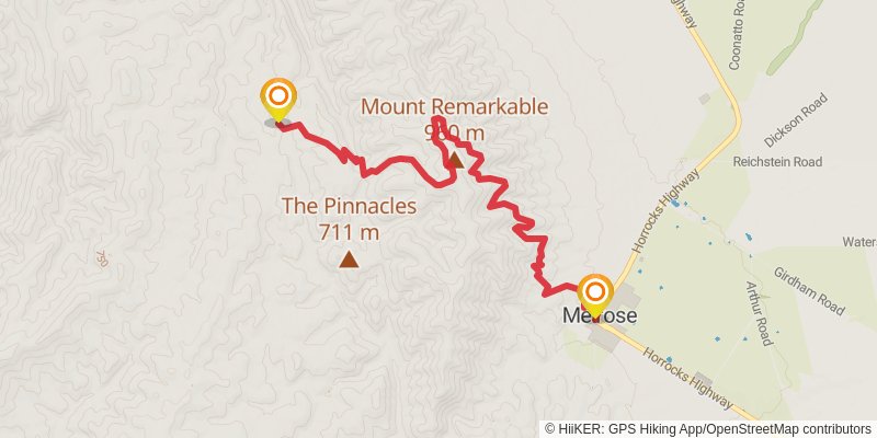Black Range Trek stage 2 Map