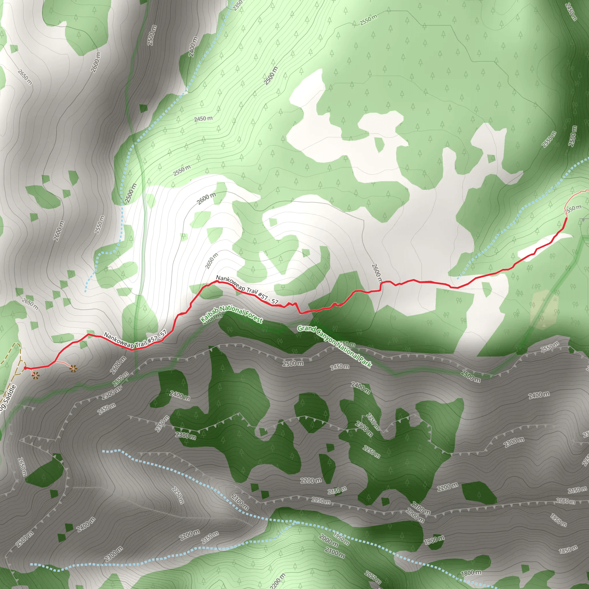 Nankoweap Trail - Short mobile static map