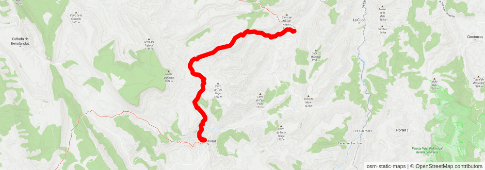 GR 8 Aragón stage 9 Map