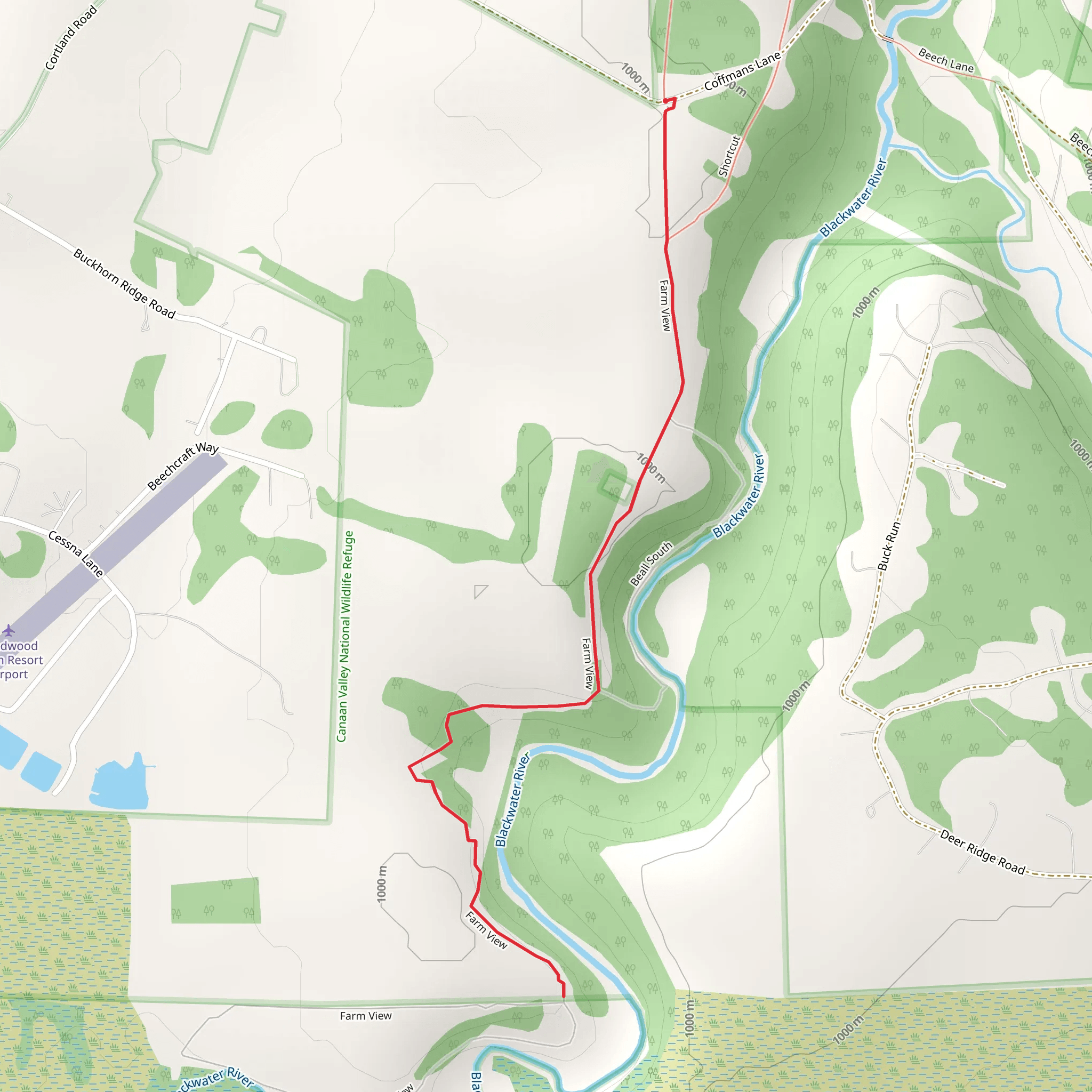 Farm View Out and Back mobile static map