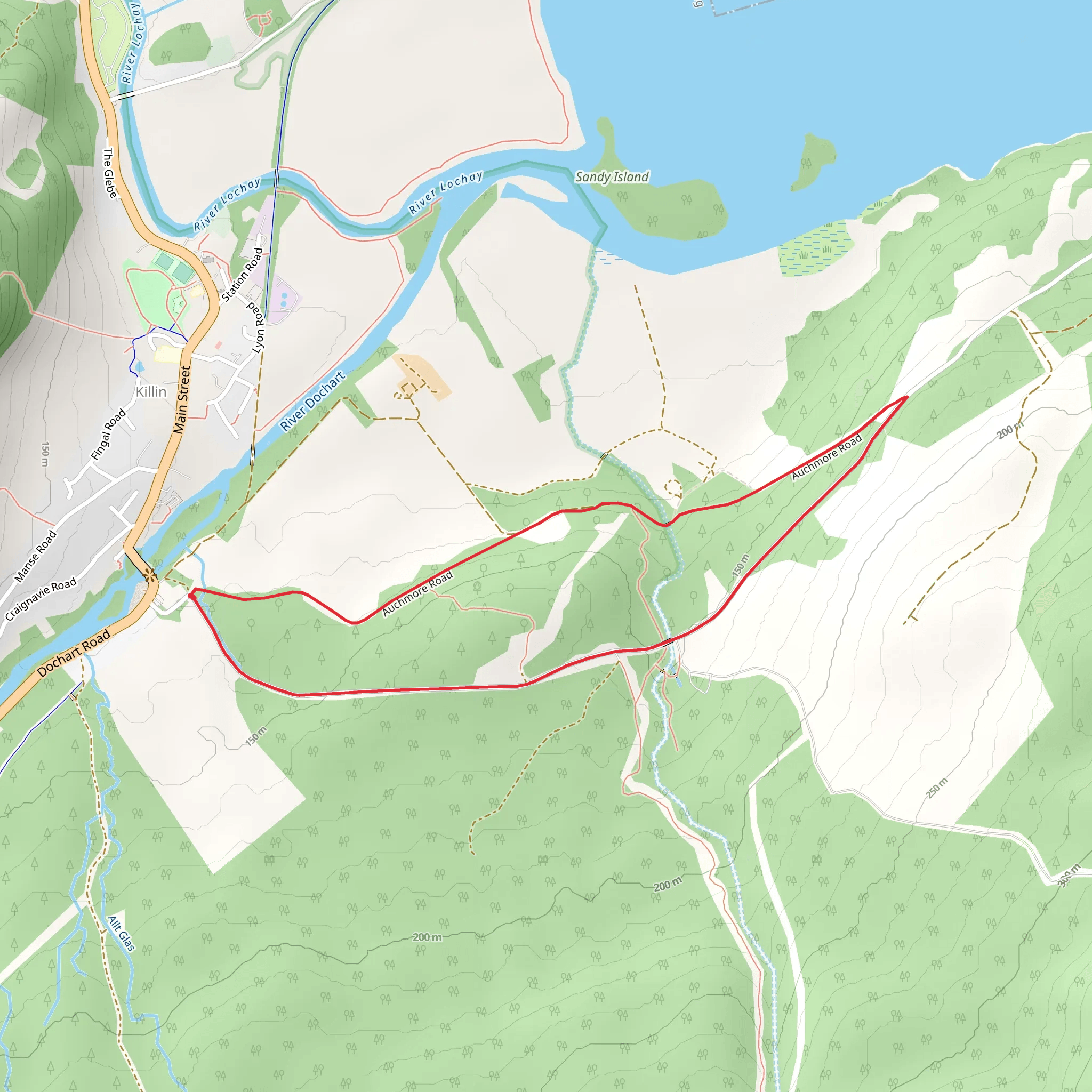 Auchmore Circuit Walk mobile static map