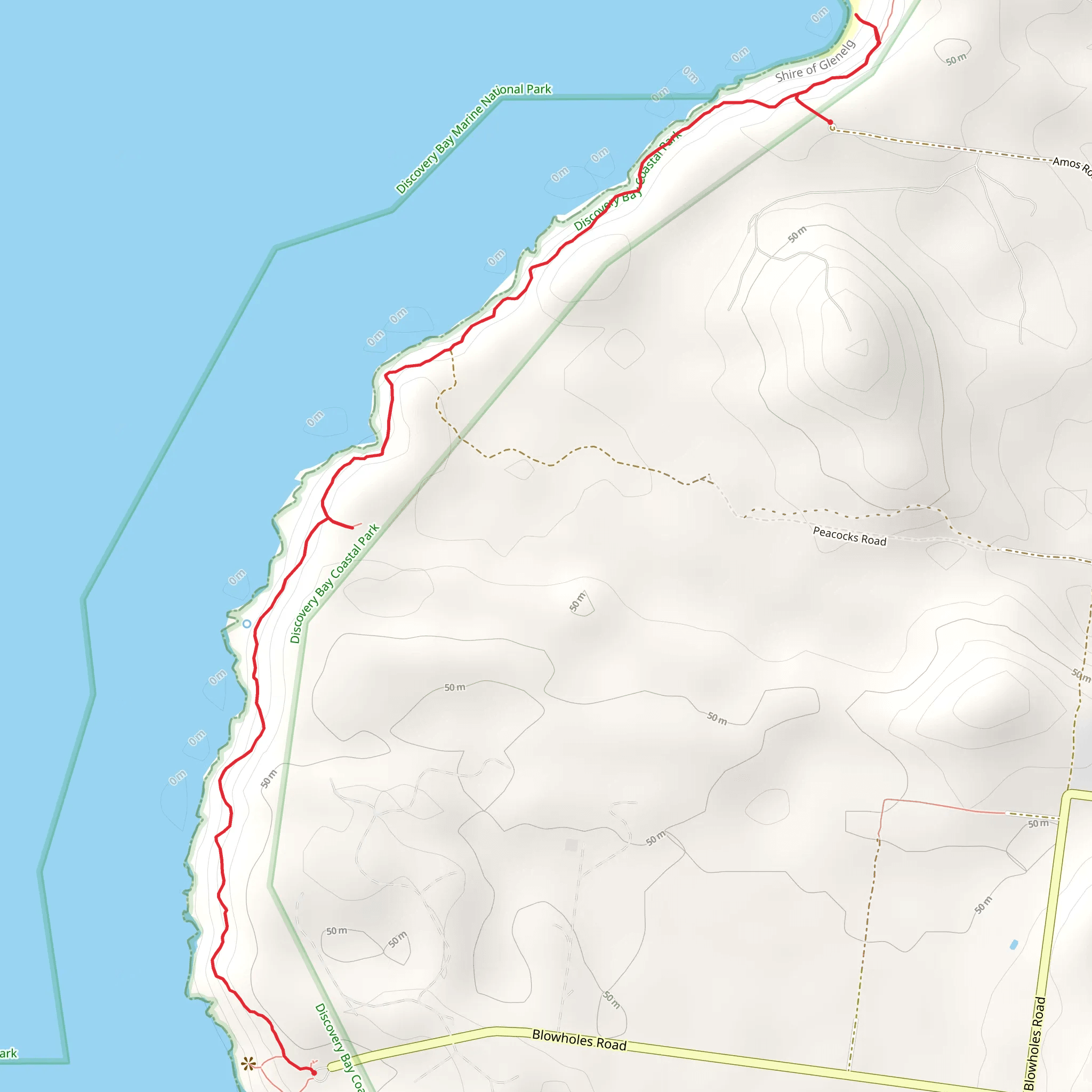 Freshwater Springs Whites Beach Walk mobile static map