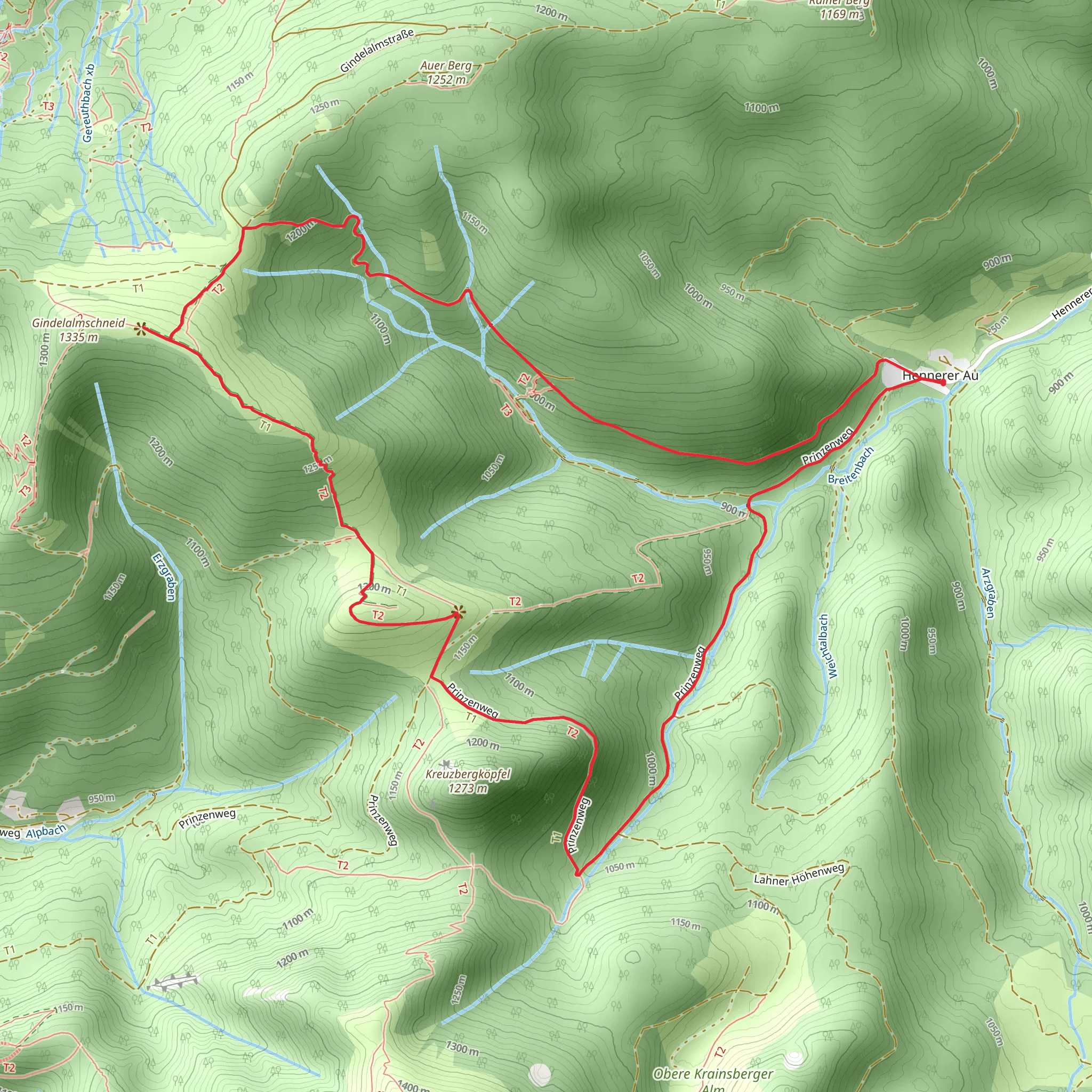 Maxiilians Weg and Bayrische Voralpen Loop mobile static map