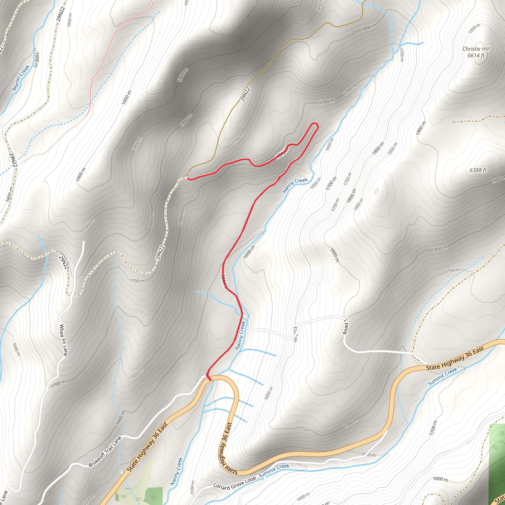 Plantation Gulch mobile static map
