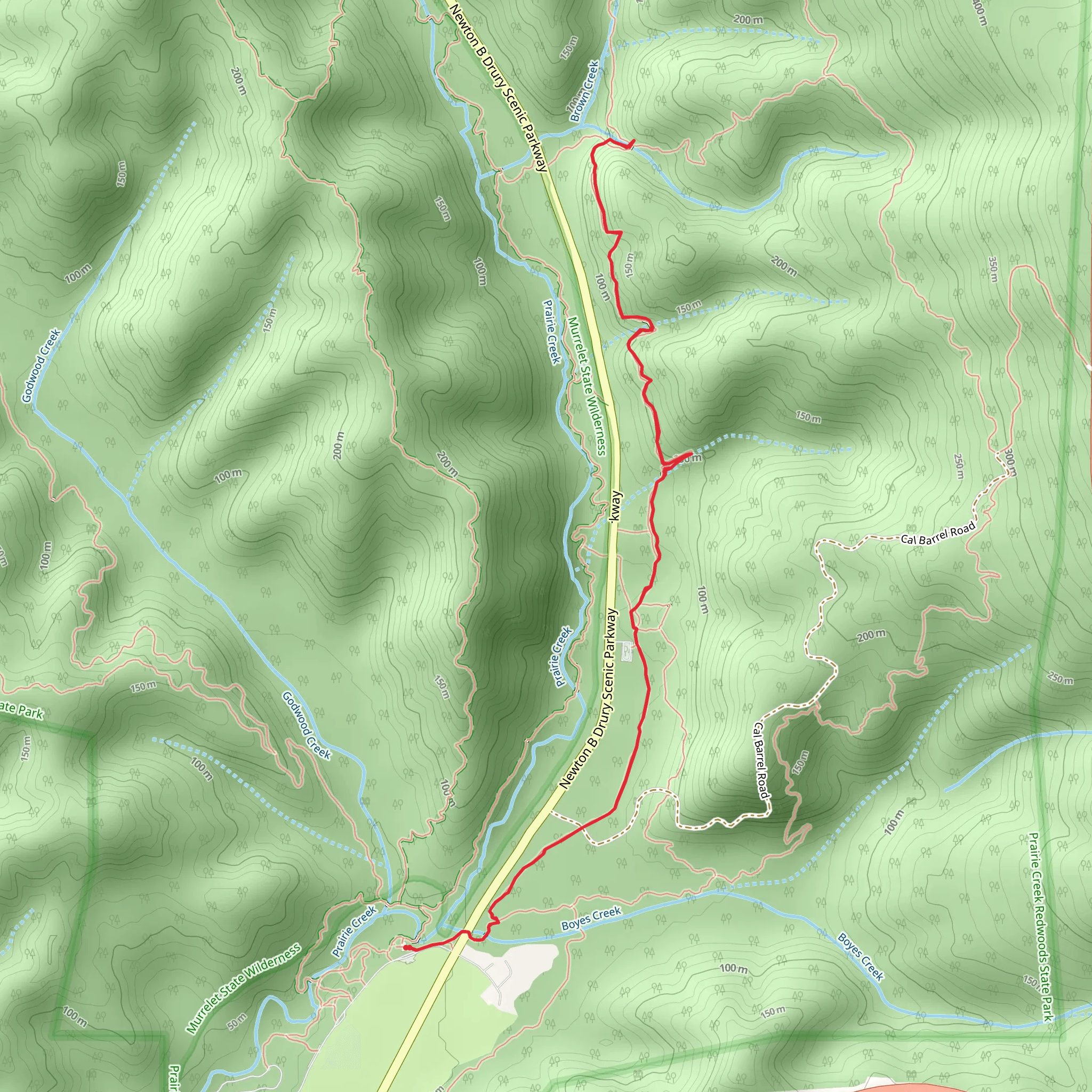 Foothill Trail mobile static map
