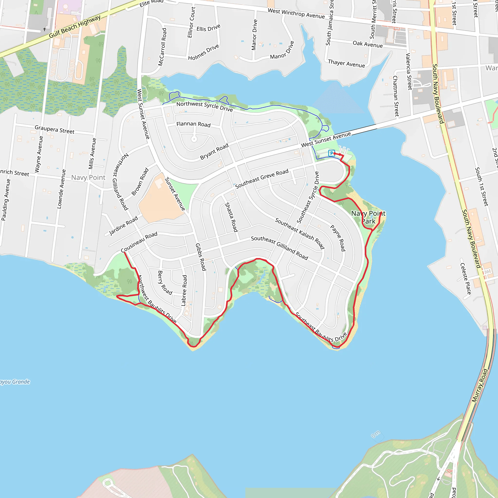 Navy Point Shore Walk mobile static map