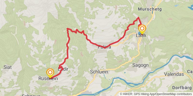 Camino Müstair-Geneva via Martigny stage 11 Map