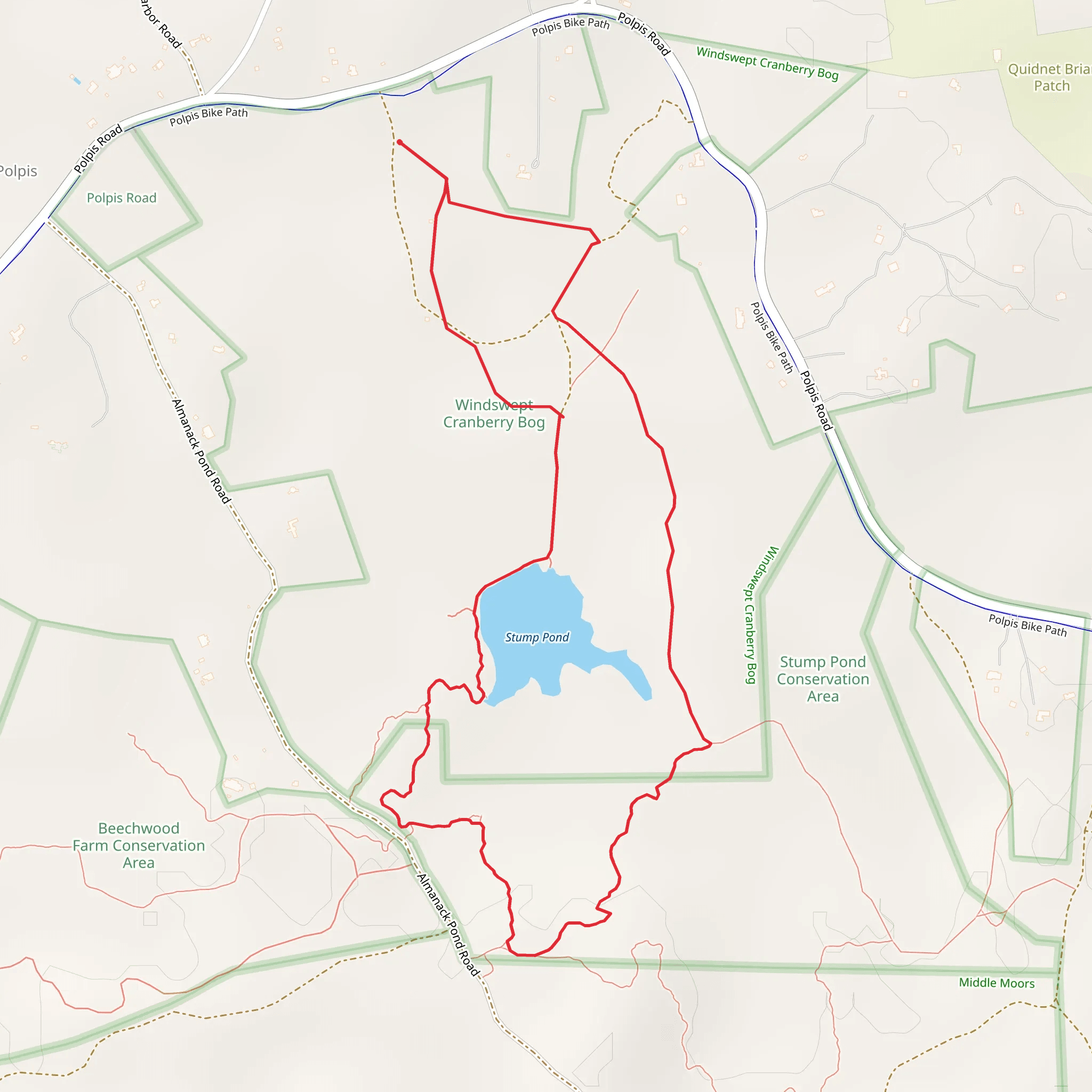 Spotsa Swamp Loop mobile static map